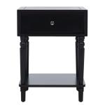 Black Single Drawer Letta Accent Table