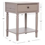 Gray Single Drawer Letta Accent Table