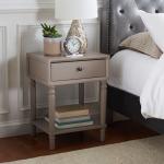 Gray Single Drawer Letta Accent Table