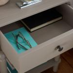 Gray Single Drawer Letta Accent Table