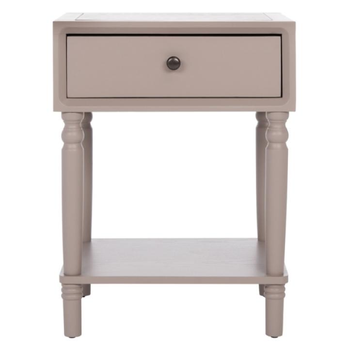 Gray Single Drawer Letta Accent Table