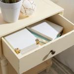 Ivory Single Drawer Letta Accent Table