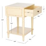 Ivory Single Drawer Letta Accent Table