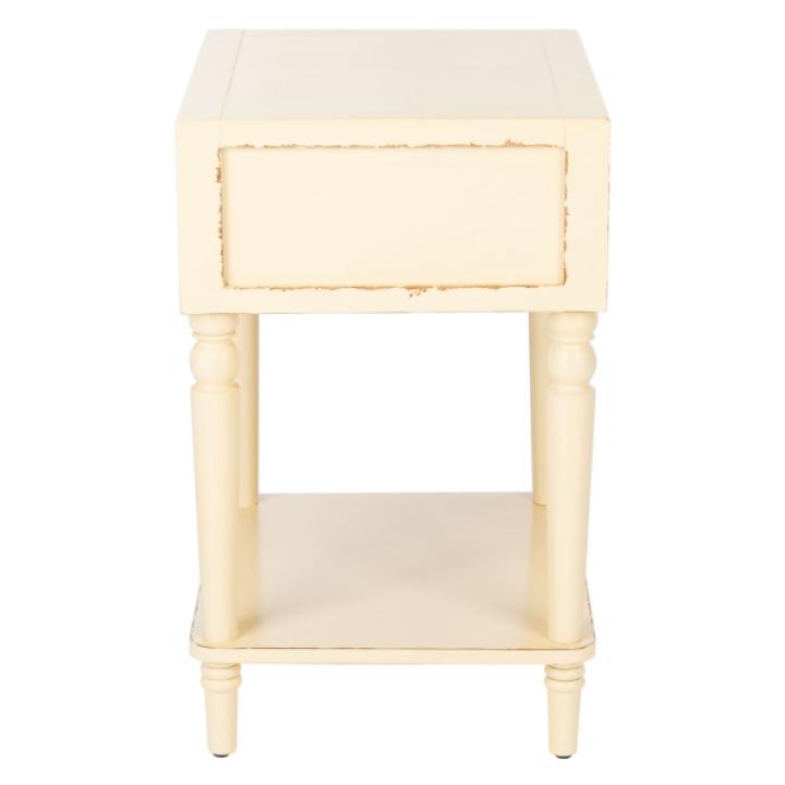 Ivory Single Drawer Letta Accent Table