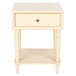 Ivory Single Drawer Letta Accent Table