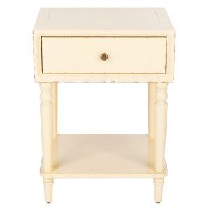 Ivory Single Drawer Letta Accent Table