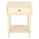 Ivory Single Drawer Letta Accent Table