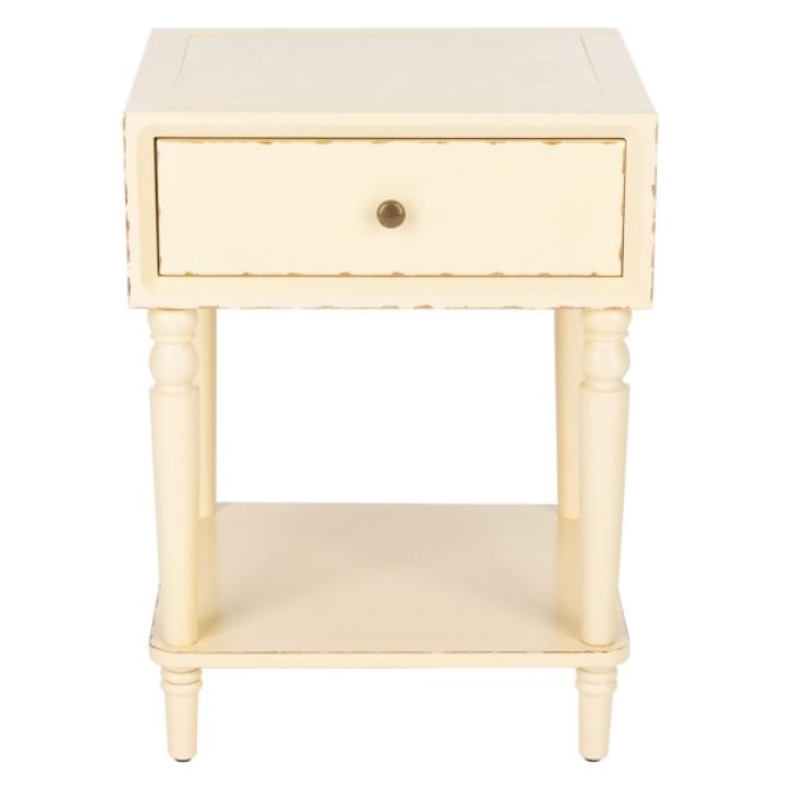 Ivory Single Drawer Letta Accent Table