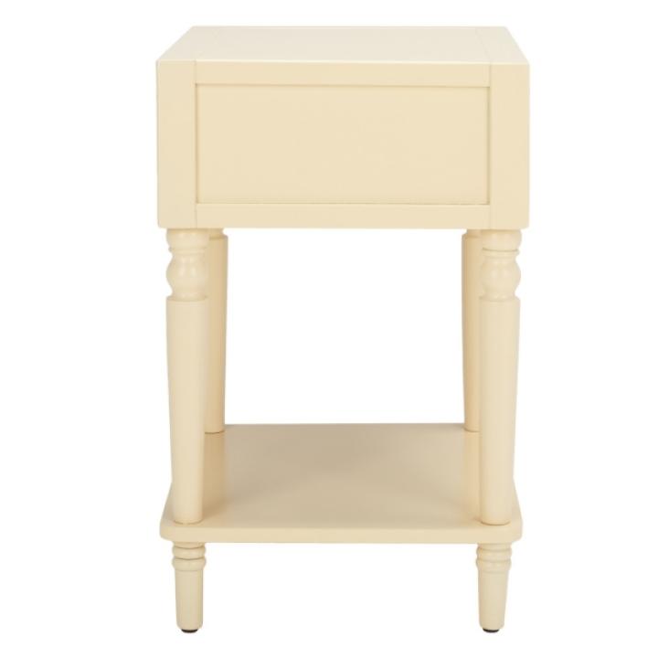Cream Single Drawer Letta Accent Table