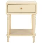 Cream Single Drawer Letta Accent Table