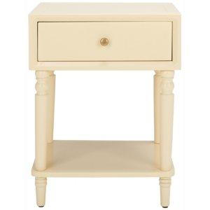 Cream Single Drawer Letta Accent Table