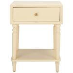 Cream Single Drawer Letta Accent Table