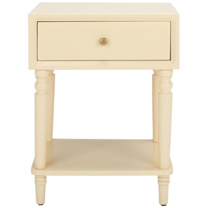 Cream Single Drawer Letta Accent Table