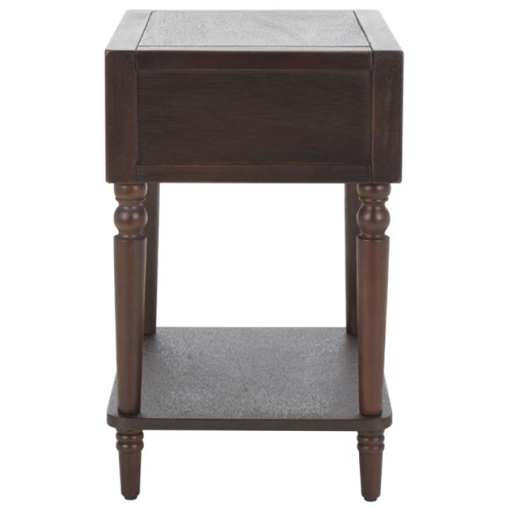 Walnut Single Drawer Letta Accent Table