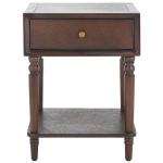 Walnut Single Drawer Letta Accent Table