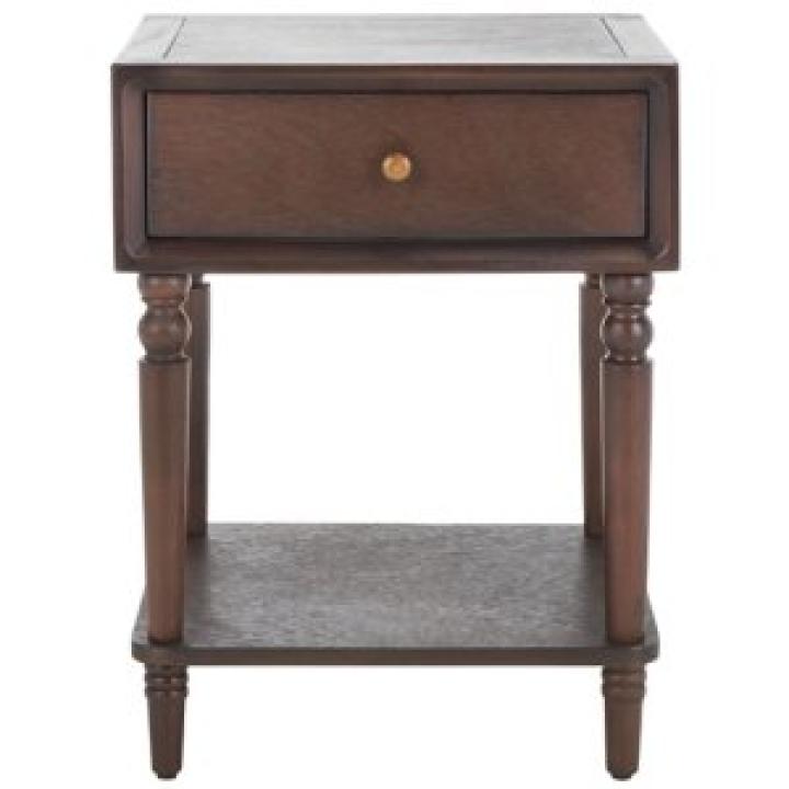 Walnut Single Drawer Letta Accent Table