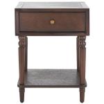 Walnut Single Drawer Letta Accent Table