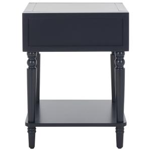 Navy Blue Wood Siobhan Side Table