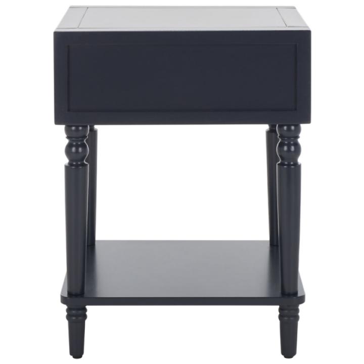 Navy Blue Wood Siobhan Side Table