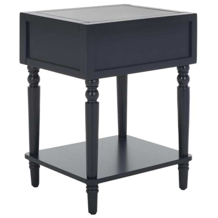 Navy Blue Wood Siobhan Side Table