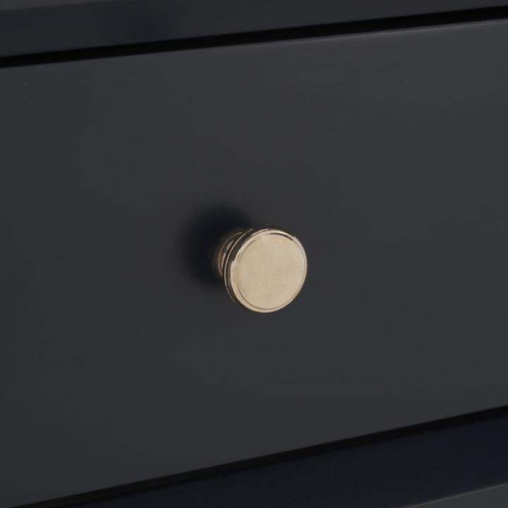 Navy Blue Wood Siobhan Side Table