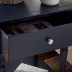 Navy Blue Wood Siobhan Side Table