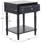 Navy Blue Wood Siobhan Side Table