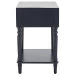 Navy Blue Wood Siobhan Side Table