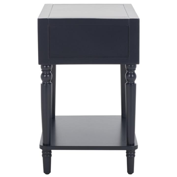 Navy Blue Wood Siobhan Side Table