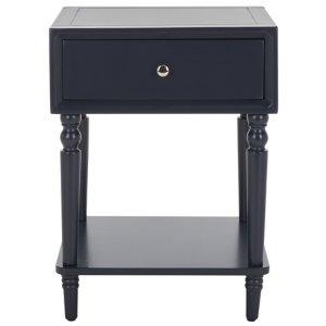 Navy Blue Wood Siobhan Side Table