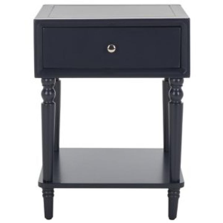 Navy Blue Wood Siobhan Side Table