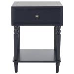 Navy Blue Wood Siobhan Side Table