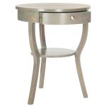 Round Gray Irene Tripod Accent Table
