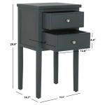 Navy Pine Mirsade Traditional Accent Table