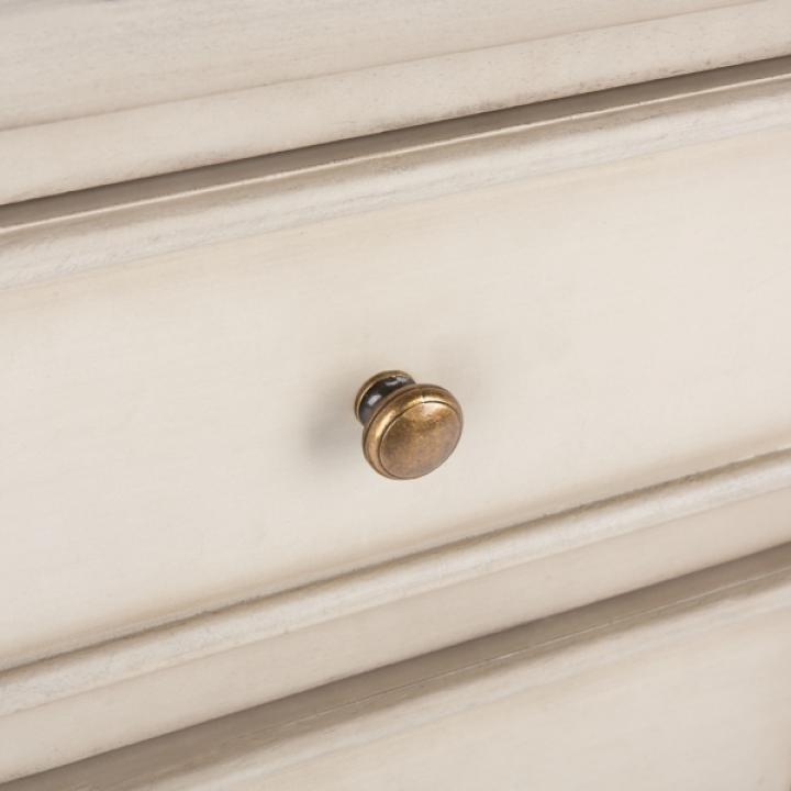 Ivory Poplar Mirsade Traditional Accent Table