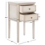 Ivory Poplar Mirsade Traditional Accent Table