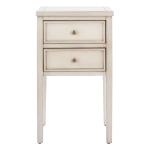 Ivory Poplar Mirsade Traditional Accent Table