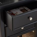Black Bayur Mirsade Traditional Accent Table