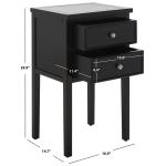 Black Bayur Mirsade Traditional Accent Table