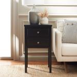 Black Bayur Mirsade Traditional Accent Table