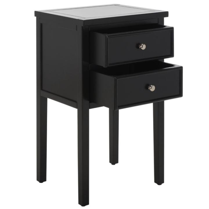 Black Bayur Mirsade Traditional Accent Table