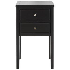 Black Bayur Mirsade Traditional Accent Table