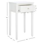 White Poplar Rozalia Transitional Accent Table