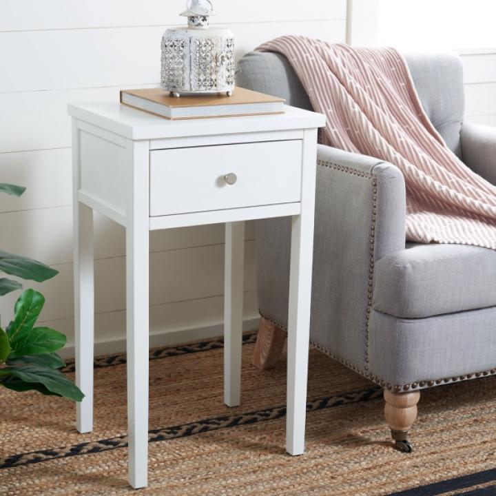 White Poplar Rozalia Transitional Accent Table