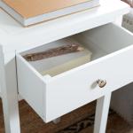 White Poplar Rozalia Transitional Accent Table