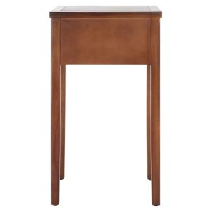 Brown Pine Rozalia Transitional Accent Table