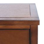 Brown Pine Rozalia Transitional Accent Table