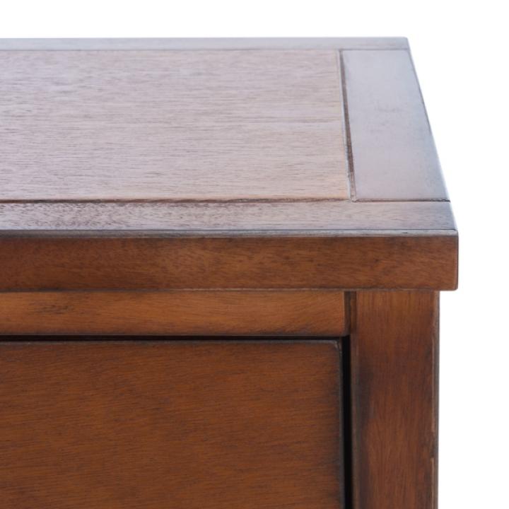 Brown Pine Rozalia Transitional Accent Table