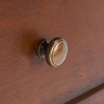 Brown Pine Rozalia Transitional Accent Table