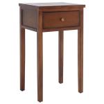 Brown Pine Rozalia Transitional Accent Table